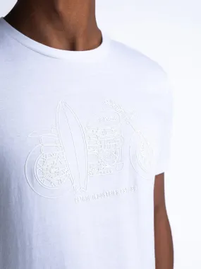 T-SHIRT MIT AUFDRUCK SUMMERCLIFF-Petrol