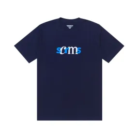 T-Shirt SERIF TYPE NAVY BLUE