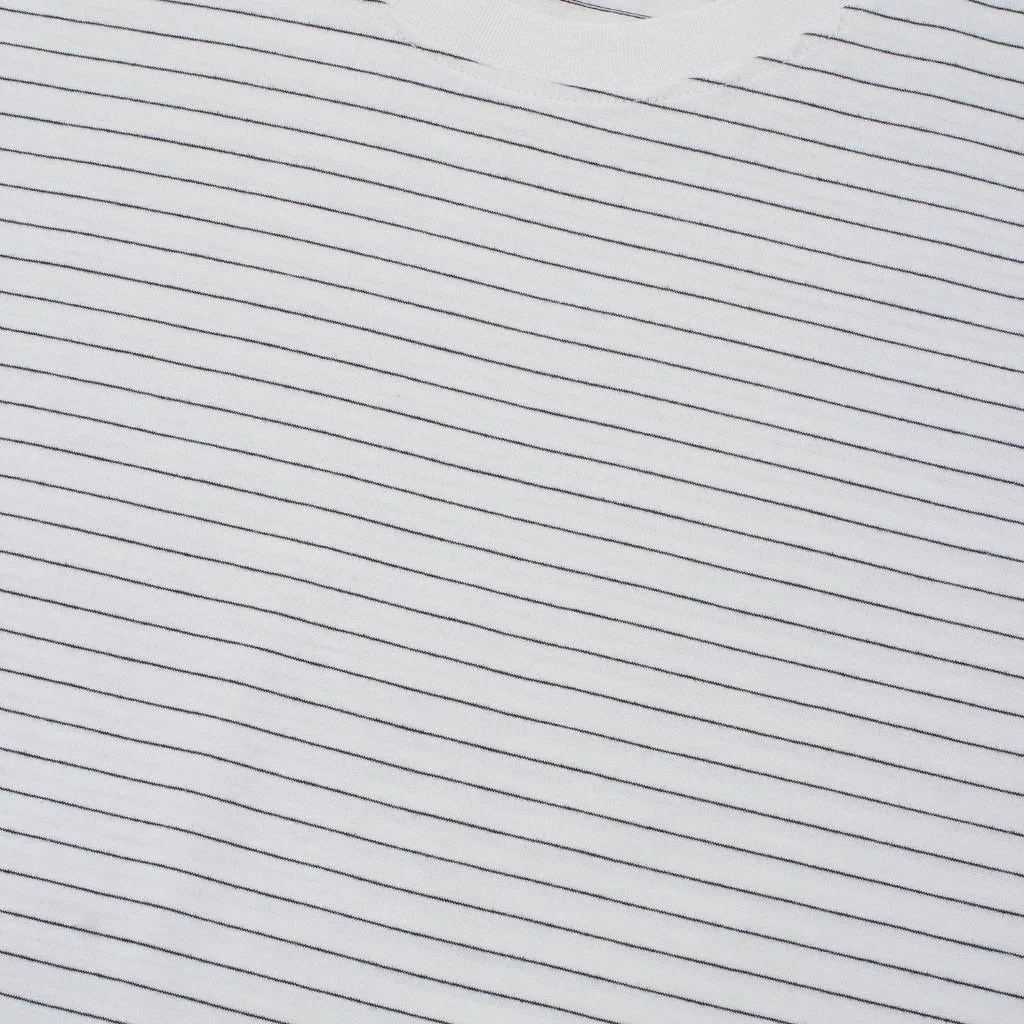 T-Shirt Stripe WEEZER WHITE BLACK