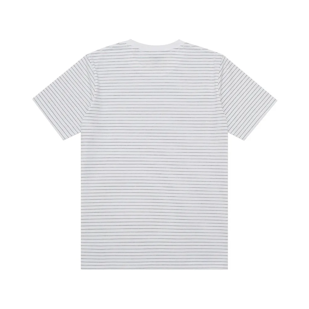 T-Shirt Stripe WEEZER WHITE BLACK