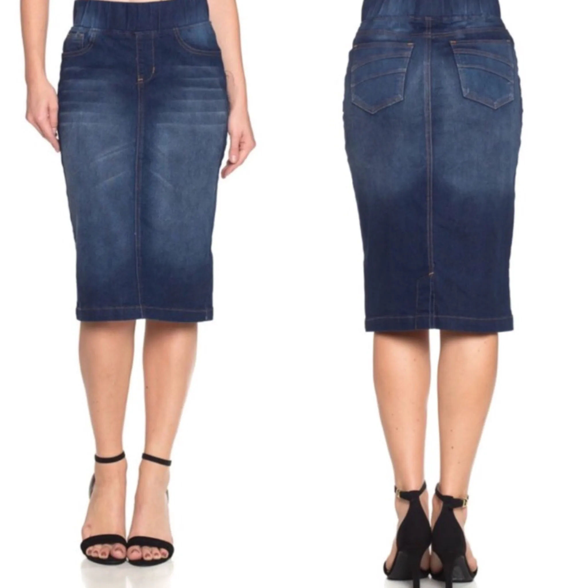 Tabitha Denim Skirt- Dark Indigo