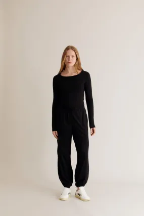 TERESA Jogger - GOTS Organic Cotton Black
