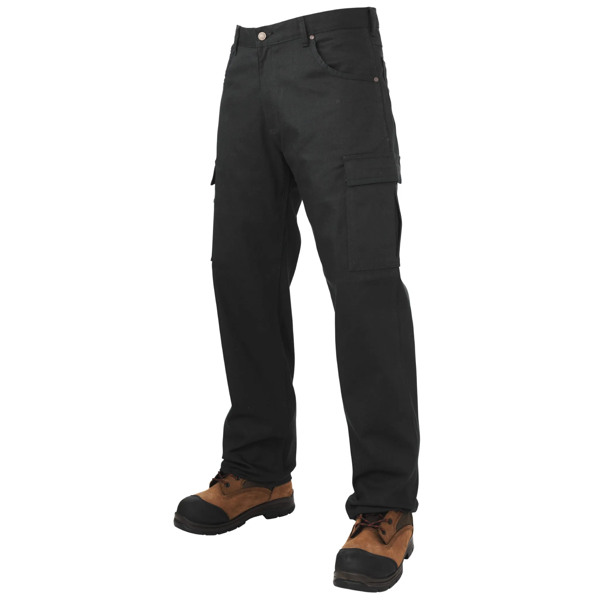 Tough Duck Men's Contractor Cargo Pants 6010 - Cotton Flex Twill, Multi-Pocket, Reinforced, Triple Stitched, Gusset Crotch, Heavy-Duty, Comfortable Workwear | Sizes 28-44