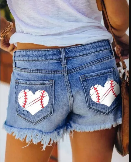 Trendy Tassel Straight Denim Shorts Wholesale Jeans