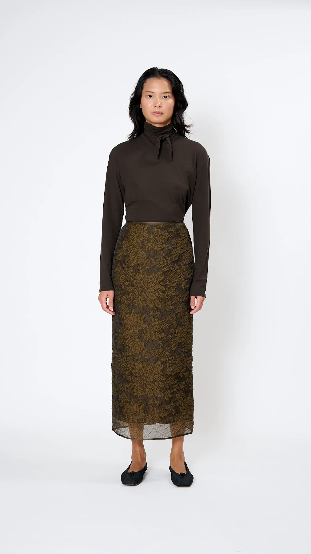 Uka Skirt in Brown