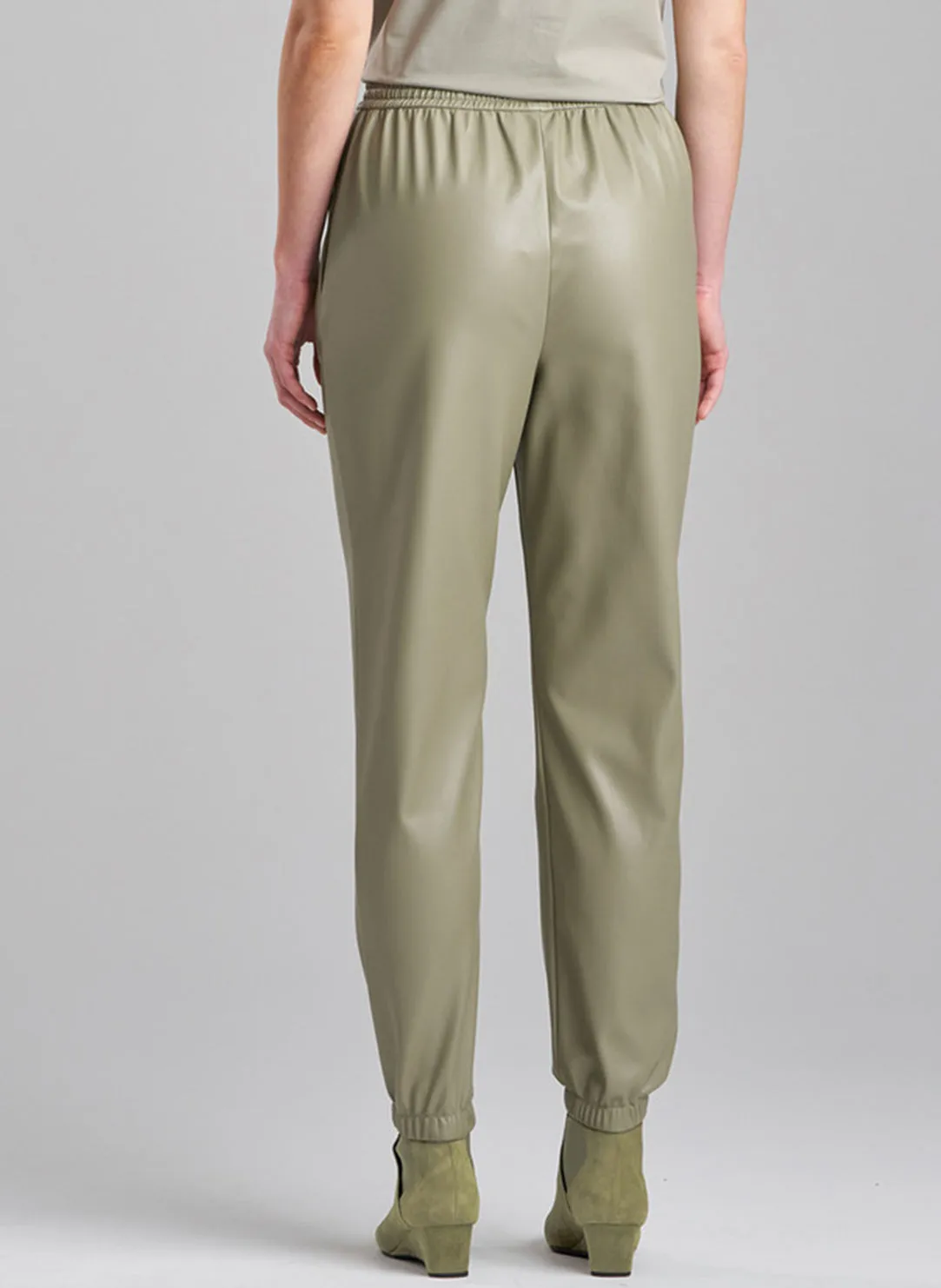 Vegan Luxe Lambskin Light Sage Jogger