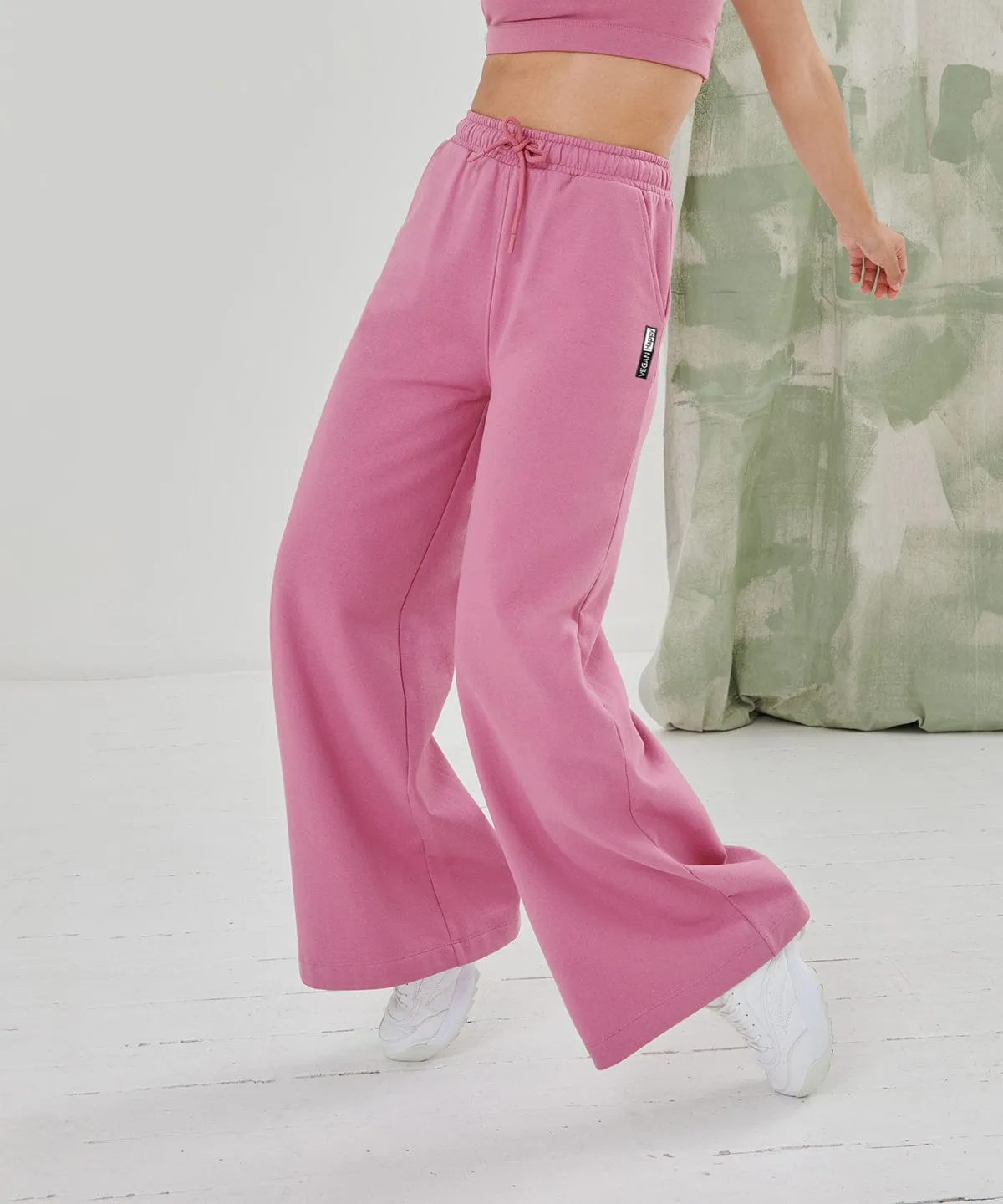 Vegan Women's Fashion Wide Joggers | Multiple Colours