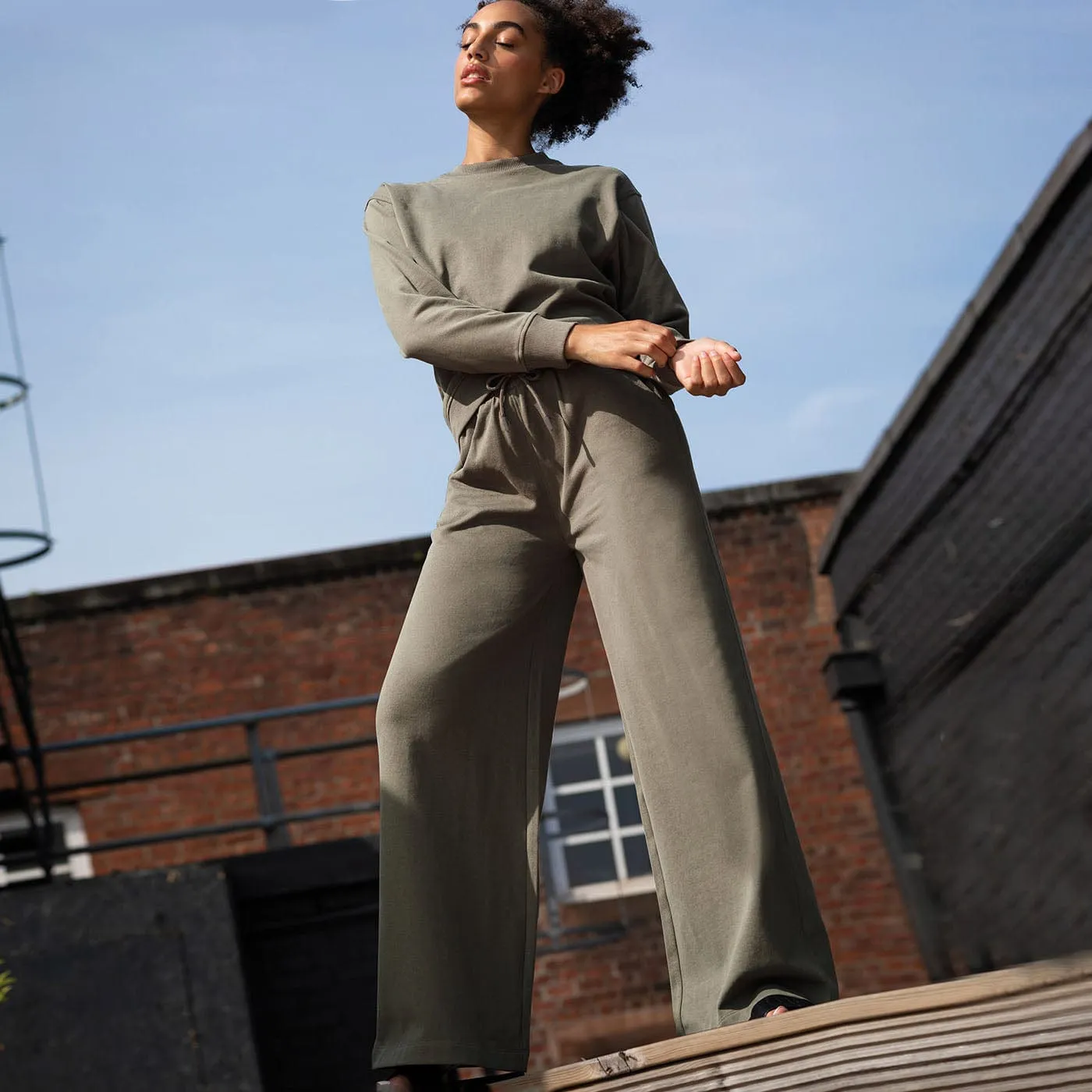 Vegan Women's Fashion Wide Joggers | Multiple Colours