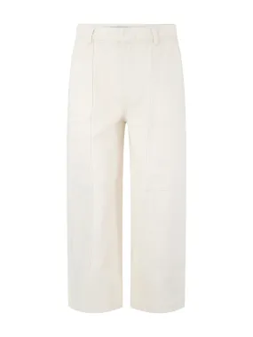 Vince Mid-Rise Utility Crop Wide Pants in Flaxen