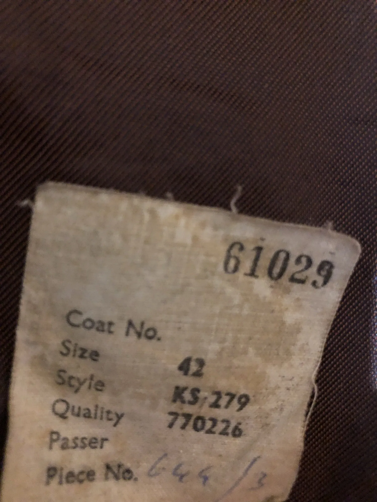 Vintage 1960s Wool Herringbone Coat by Gannex - Size UK 16