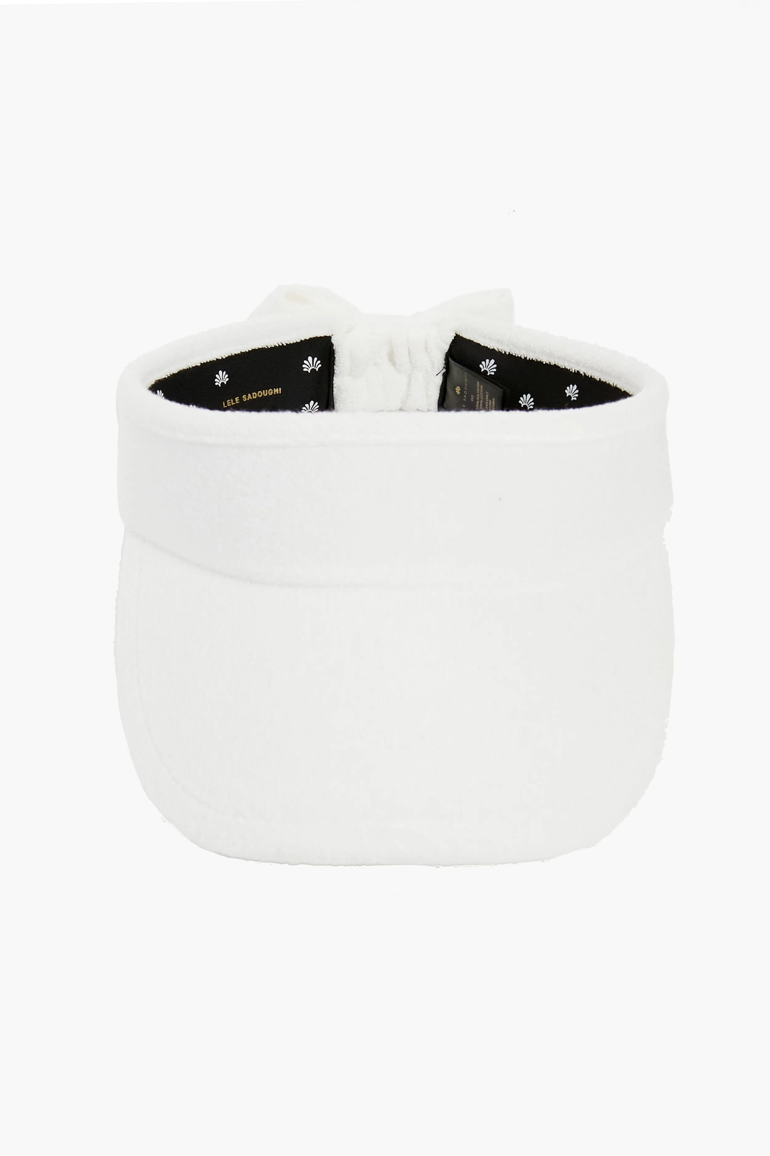 White Bow Tie Visor