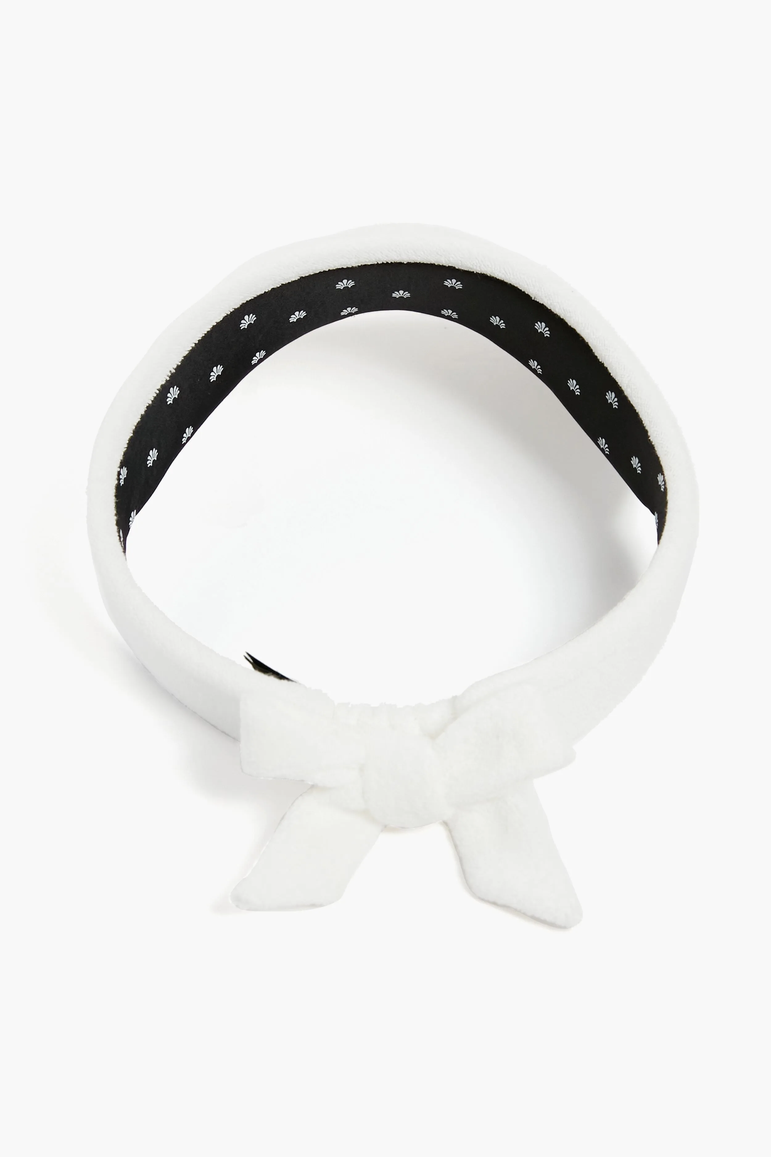 White Bow Tie Visor