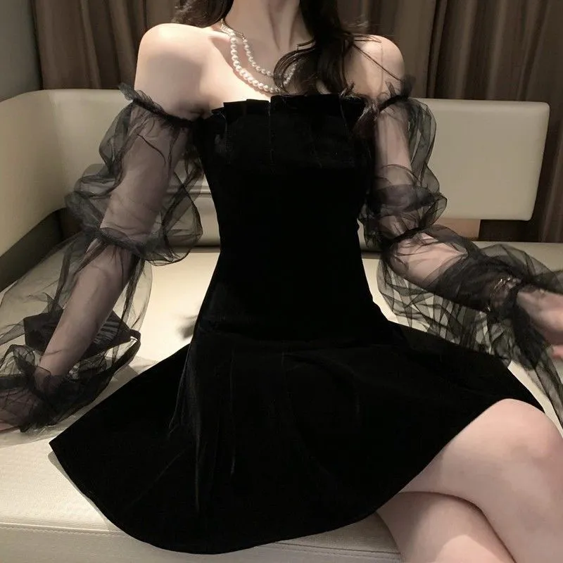 Wjczt Braise Off Shoulder Mini Dress