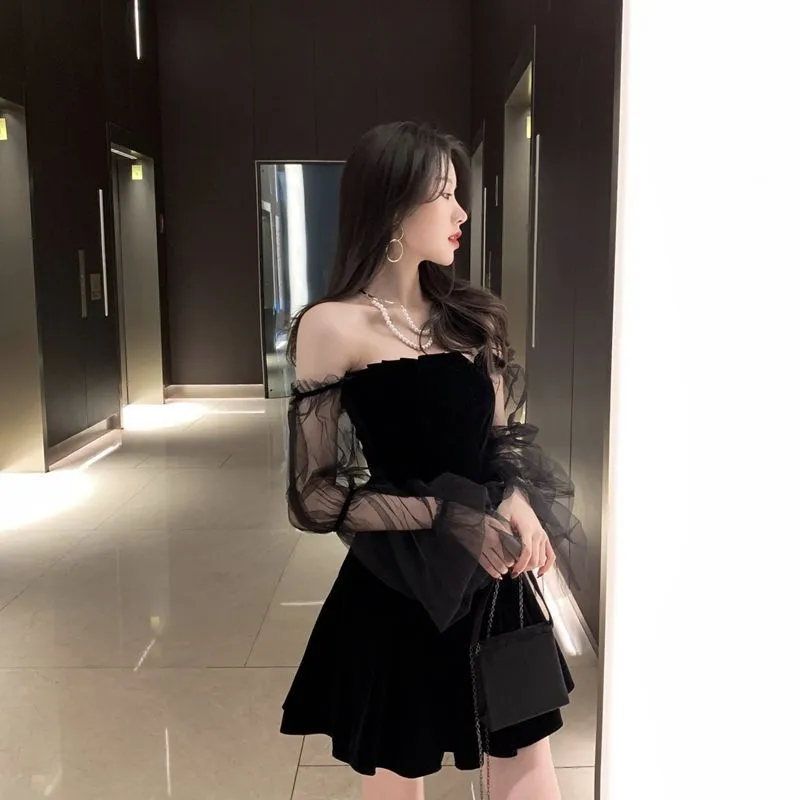 Wjczt Braise Off Shoulder Mini Dress