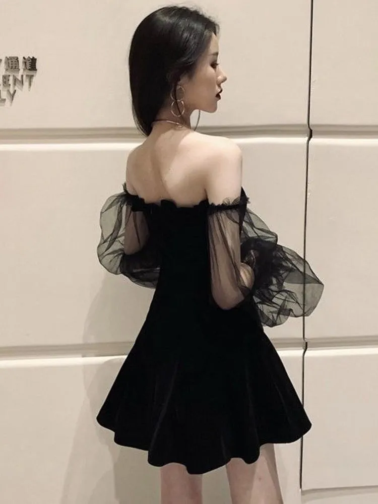 Wjczt Braise Off Shoulder Mini Dress