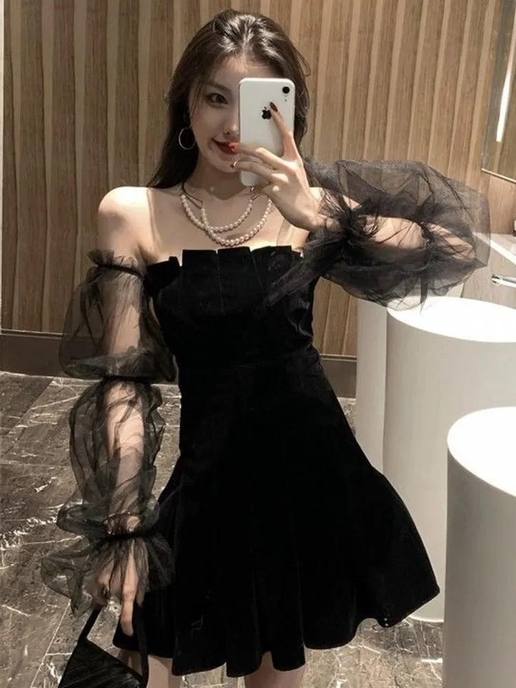 Wjczt Braise Off Shoulder Mini Dress