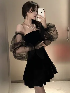 Wjczt Braise Off Shoulder Mini Dress