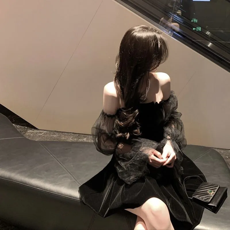 Wjczt Braise Off Shoulder Mini Dress
