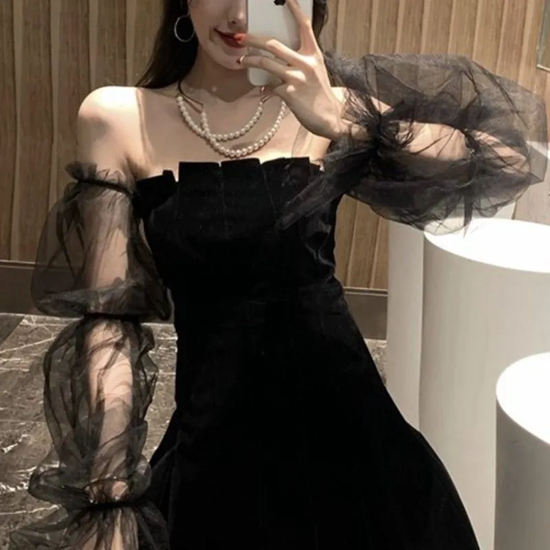 Wjczt Braise Off Shoulder Mini Dress